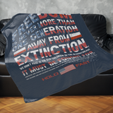 HOLD FAST Reagan Freedom Plush Fleece Blanket