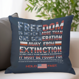 HOLD FAST Reagan Freedom Square Pillow