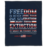 HOLD FAST Reagan Freedom Plush Fleece Blanket