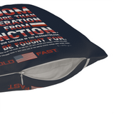 HOLD FAST Reagan Freedom Square Pillow