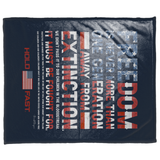 HOLD FAST Reagan Freedom Fleece Blanket