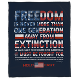 HOLD FAST Reagan Freedom Fleece Blanket