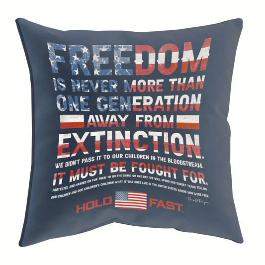 HOLD FAST Reagan Freedom Square Pillow