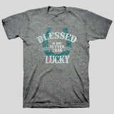 Kerusso Christian T-Shirt Blessed Is Better Than Lucky