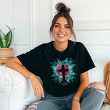 Kerusso Womens T-Shirt Cross