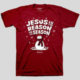 Kerusso Christmas T-Shirt Jesus Is The Reason Snowman
