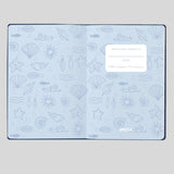 Kerusso Womens Faux Leather Journal Wind And Waves