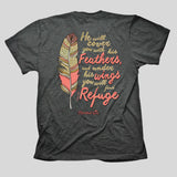 Cherished Girl Womens T-Shirt Cherished Feathers
