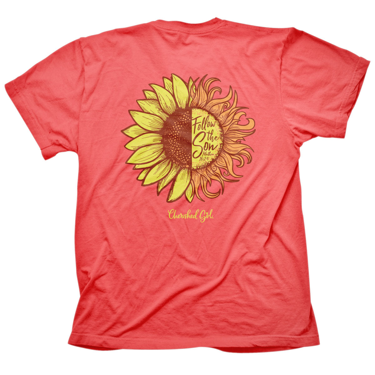Cherished Girl Womens T-Shirt Sonshine Flower