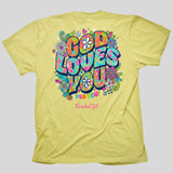 Cherished Girl Womens T-Shirt God Loves You