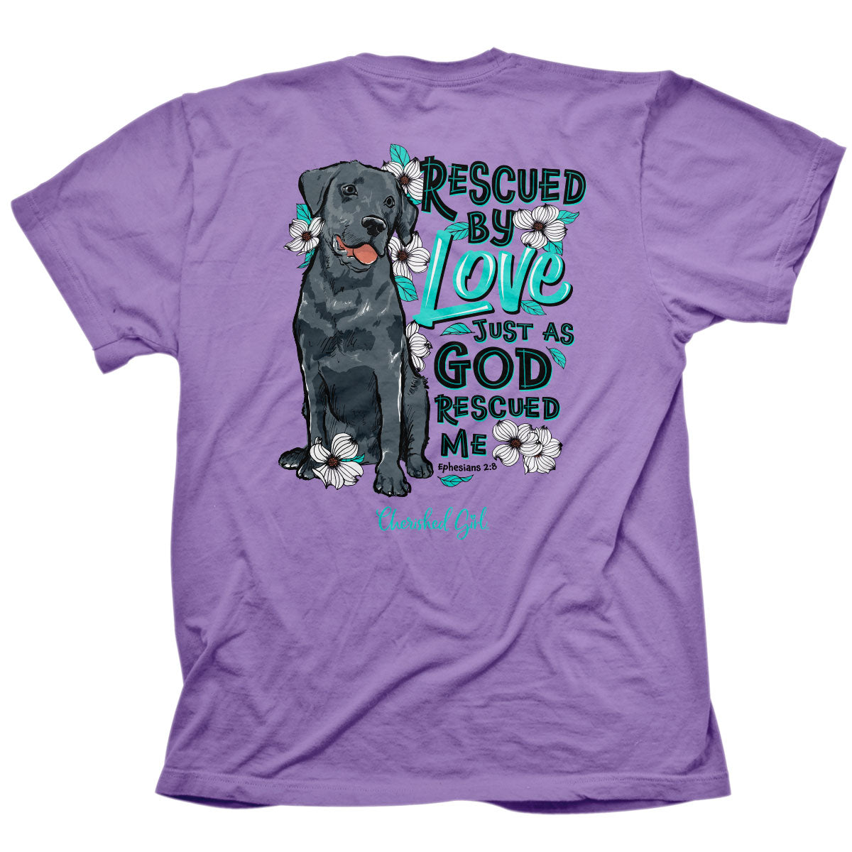 Cherished Girl Womens T-Shirt Rescued