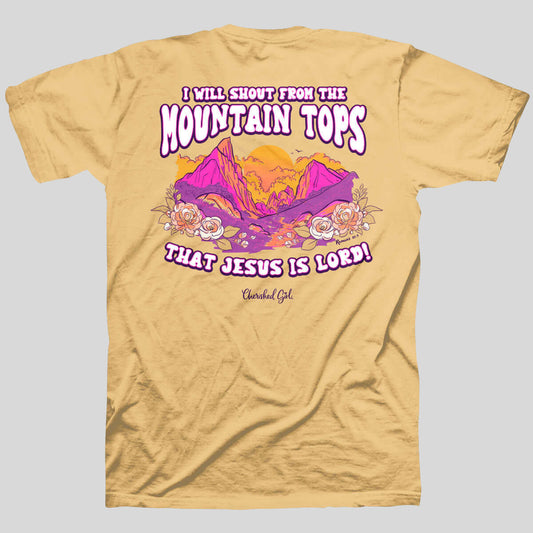Cherished Girl Womens T-Shirt Mountain Tops