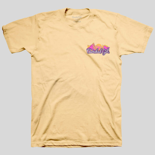 Cherished Girl Womens T-Shirt Mountain Tops
