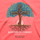 Cherished Girl Womens T-Shirt Rooted In Christ