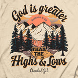 Cherished Girl Womens T-Shirt God Is Greater