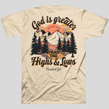 Cherished Girl Womens T-Shirt God Is Greater