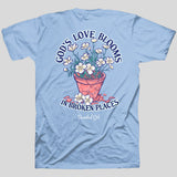 Cherished Girl Womens T-Shirt Blooms