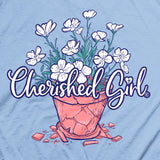 Cherished Girl Womens T-Shirt Blooms