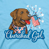 Cherished Girl Womens T-Shirt God Shed His Grace