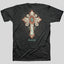 Cherished Girl Womens T-Shirt Turquoise Cross
