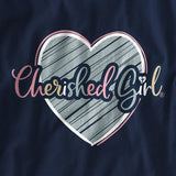 Cherished Girl Womens Long Sleeve T-Shirt Happy Is She