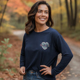 Cherished Girl Womens Long Sleeve T-Shirt Happy Is She