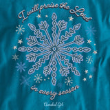 Cherished Girl Womens Long Sleeve T-Shirt Snowflake