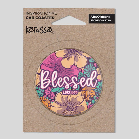 Kerusso Car Coaster Blessed