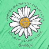 Cherished Girl Womens T-Shirt Wildflowers