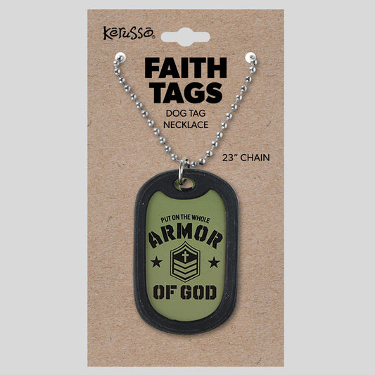 Faith Gear Dogtag Necklace Armor Of God