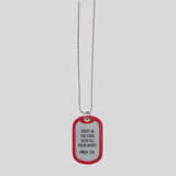 Faith Gear Dogtag Necklace In God We Trust