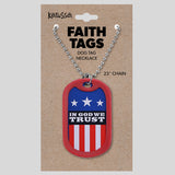 Faith Gear Dogtag Necklace In God We Trust