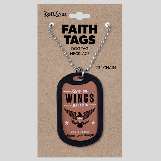 Faith Gear Dogtag Necklace Wings