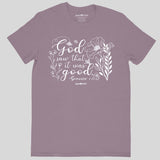 grace & truth Womens T-Shirt It Was Good Genesis 1: 11-12