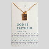 grace & truth God Is Faithful Keepsake Necklace