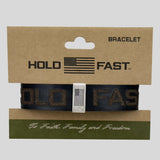 HOLD FAST Mens Bracelet Flag Snap Black