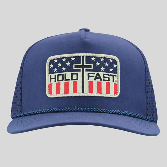 HOLD FAST Mens Cap Flag Patch