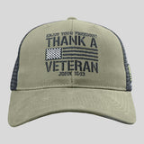 HOLD FAST Mens Cap Thank A Veteran Flag