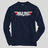 Hold Fast Mens Long Sleeve T-Shirt Soar On Wings