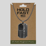 HOLD FAST Mens Necklace Land Of The Free