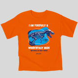 Kerusso Kids T-Shirt Wonderfully Made Dinosaur