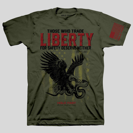 HOLD FAST Mens T-Shirt Liberty Eagle