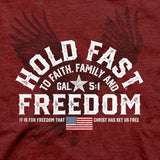 HOLD FAST Mens T-Shirt Freedom Eagle