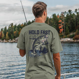 HOLD FAST Mens T-Shirt Fishing