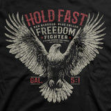 HOLD FAST Mens T-Shirt Freedom Fighter Eagle