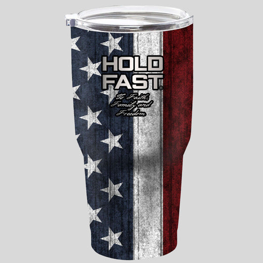 HOLD FAST Flag 30 oz Stainless Steel Tumbler