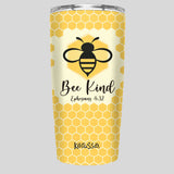 Kerusso Bee Kind 20 oz Stainless Steel Tumbler