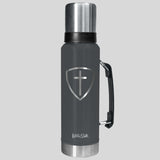 Kerusso 42 oz Magnum Steel Drink Tank Cross Shield