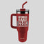 Kerusso 40 oz Stainless Steel Mug With Straw Work Hard Pray Hard