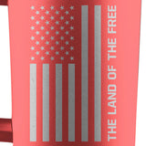 HOLD FAST 40 oz Stainless Steel Mug With Straw Land Of The Free Watermelon